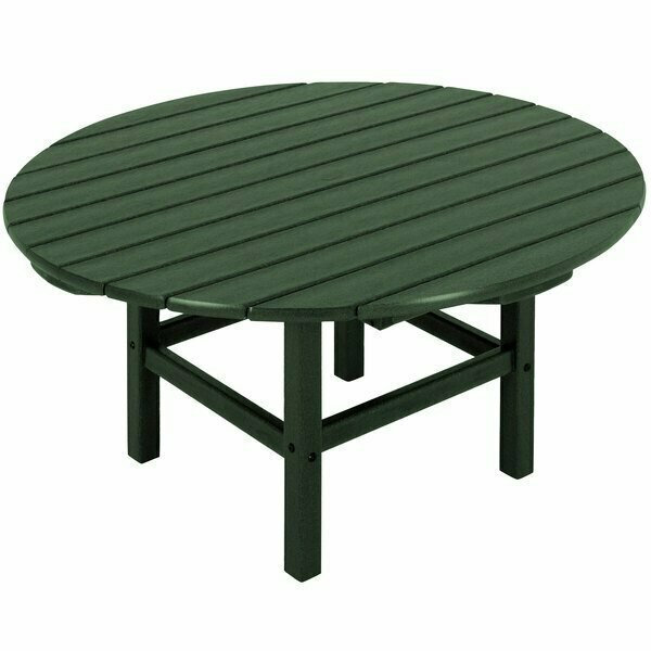 Polywood 38'' Green Round Conversation Table 633RCT38GR